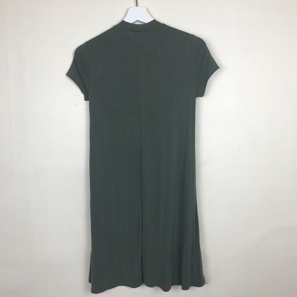 April Spirit Mock Neck Casual Dress in Olive - Picture 5 of 5